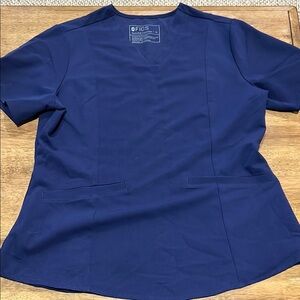 Figs Navy Short Sleeve Scrub Tee